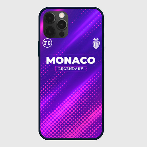 Чехол iPhone 12 Pro Monaco legendary sport grunge / 3D-Черный – фото 1