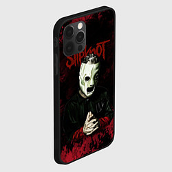 Чехол для iPhone 12 Pro Slipknot dark art, цвет: 3D-черный — фото 2