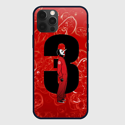 Чехол iPhone 12 Pro Третий Slipknot / 3D-Черный – фото 1