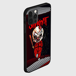 Чехол для iPhone 12 Pro Slipknot бита, цвет: 3D-черный — фото 2