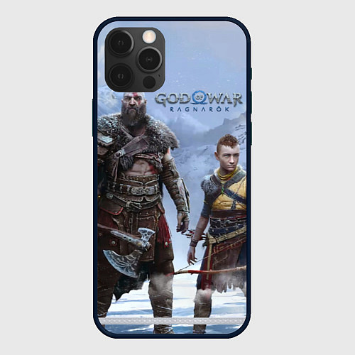 Чехол iPhone 12 Pro God of war ragnarok-God of War: Рагнарёк / 3D-Черный – фото 1