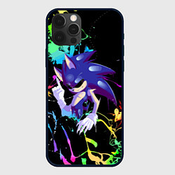 Чехол для iPhone 12 Pro Sonic Exe - Hedgehog - video game, цвет: 3D-черный