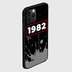 Чехол для iPhone 12 Pro 1982 - в красной рамке на темном, цвет: 3D-черный — фото 2