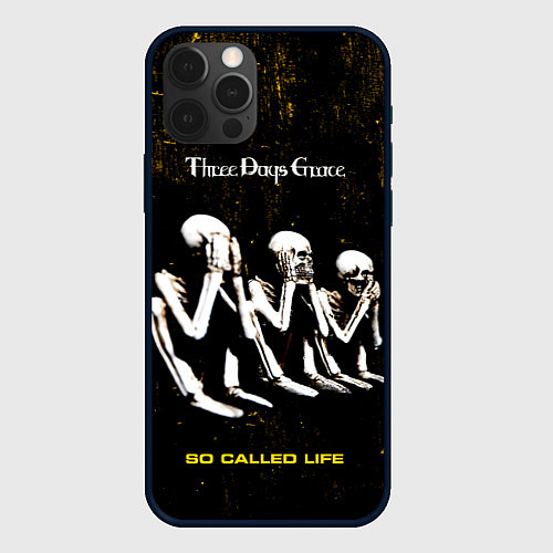 Чехол iPhone 12 Pro So Called Life - Three Days Grace / 3D-Черный – фото 1