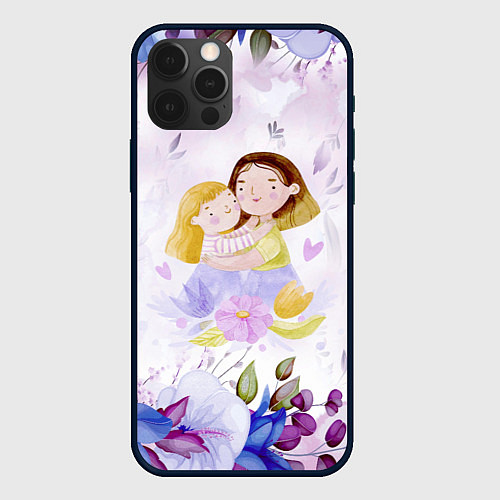 Чехол iPhone 12 Pro Подарок любимой мамочке! / 3D-Черный – фото 1