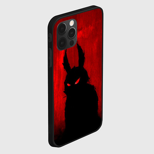 Чехол iPhone 12 Pro Evil Rabbit / 3D-Черный – фото 2