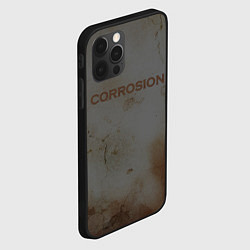 Чехол для iPhone 12 Pro Corrosion - рыжая ржавчина, цвет: 3D-черный — фото 2