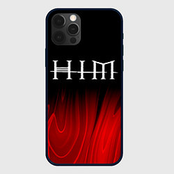 Чехол iPhone 12 Pro HIM red plasma