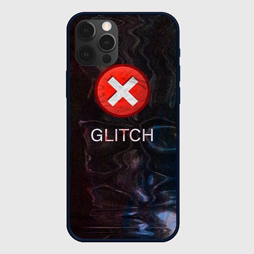 Чехол iPhone 12 Pro GLITCH - Визуальная ошибка / 3D-Черный – фото 1