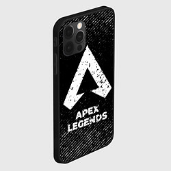 Чехол для iPhone 12 Pro Apex Legends с потертостями на темном фоне, цвет: 3D-черный — фото 2