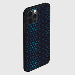 Чехол для iPhone 12 Pro Шестиугольная чешуя, цвет: 3D-черный — фото 2