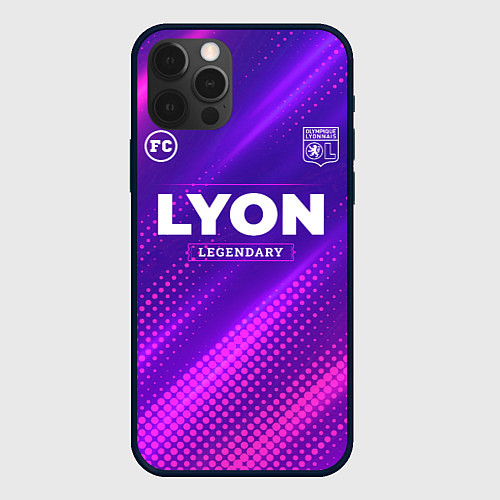 Чехол iPhone 12 Pro Lyon legendary sport grunge / 3D-Черный – фото 1