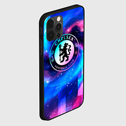 Чехол для iPhone 12 Pro Chelsea неоновый космос, цвет: 3D-черный — фото 2