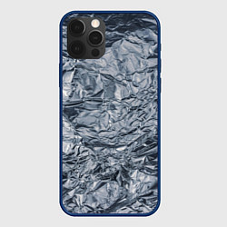 Чехол для iPhone 12 Pro Алюминиевая фольга, цвет: 3D-тёмно-синий