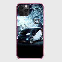 Чехол iPhone 12 Pro Honda concept on the background of a neon world ma