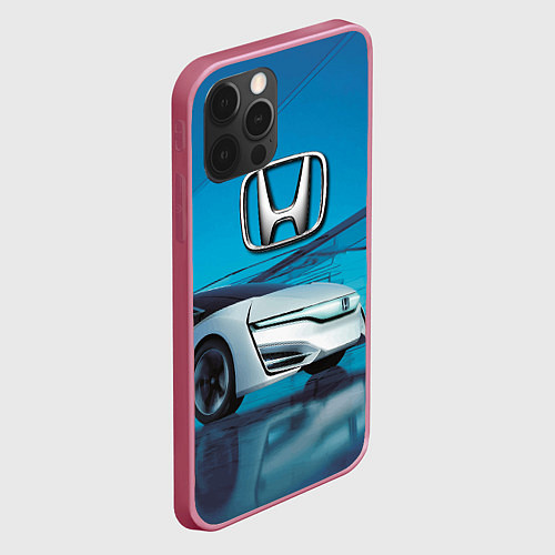 Чехол iPhone 12 Pro Honda concept - Japan / 3D-Малиновый – фото 2