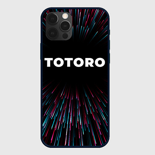 Чехол iPhone 12 Pro Totoro infinity / 3D-Черный – фото 1