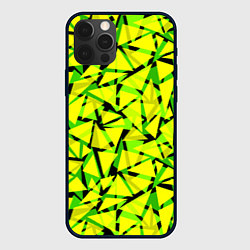 Чехол iPhone 12 Pro Желтый геометрический узор