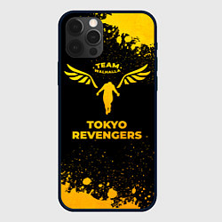 Чехол iPhone 12 Pro Tokyo Revengers - gold gradient