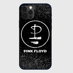 Чехол iPhone 12 Pro Pink Floyd с потертостями на темном фоне