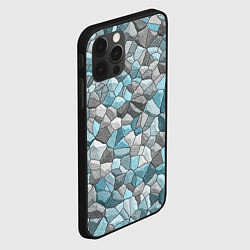 Чехол для iPhone 12 Pro Мозаика из цветных камней, цвет: 3D-черный — фото 2