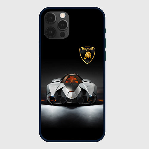 Чехол iPhone 12 Pro Lamborghini Egoista - Italy / 3D-Черный – фото 1