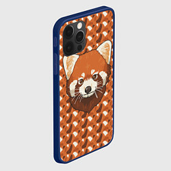 Чехол для iPhone 12 Pro Милая красная панда, цвет: 3D-тёмно-синий — фото 2