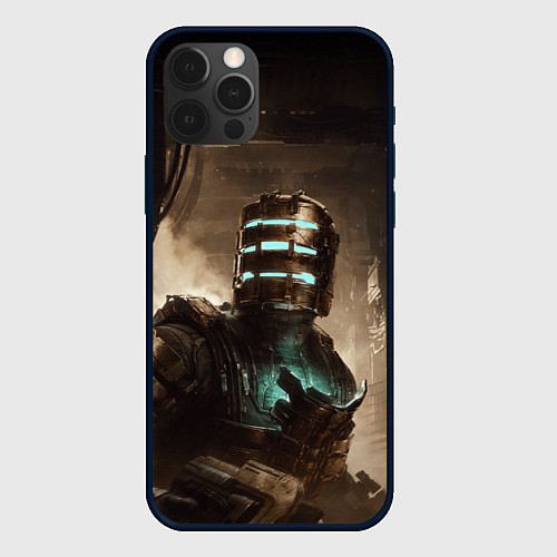 Чехол iPhone 12 Pro Айзек Кларк Dead space remake / 3D-Черный – фото 1