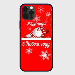 Чехол iPhone 12 Pro Снеговик ждёт чуда