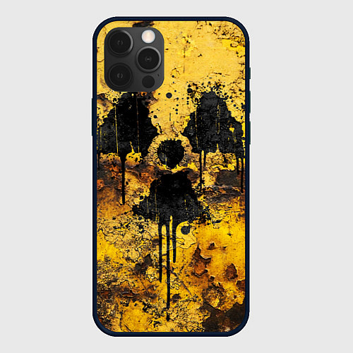 Чехол iPhone 12 Pro Rusty radiation / 3D-Черный – фото 1