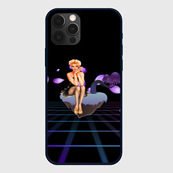Чехол для iPhone 12 Pro Ретро девушка на острове, цвет: 3D-черный
