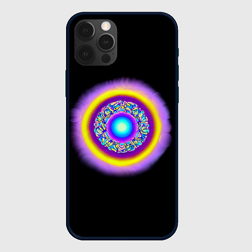 Чехол iPhone 12 Pro Звезда в разрезе / 3D-Черный – фото 1