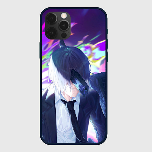 Чехол iPhone 12 Pro Аки демон / 3D-Черный – фото 1