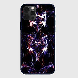 Чехол для iPhone 12 Pro Абстракция-Неон, цвет: 3D-черный