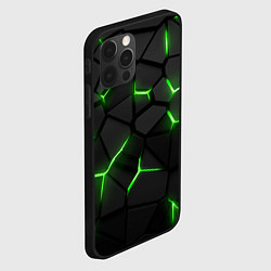 Чехол для iPhone 12 Pro Green neon steel, цвет: 3D-черный — фото 2