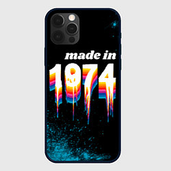 Чехол iPhone 12 Pro Made in 1974: liquid art