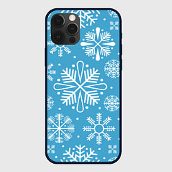 Чехол iPhone 12 Pro Snow in blue