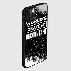 Чехол для iPhone 12 Pro Worlds okayest accountant - dark, цвет: 3D-черный — фото 2