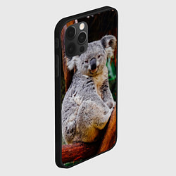 Чехол для iPhone 12 Pro Очень уставшая коала, цвет: 3D-черный — фото 2