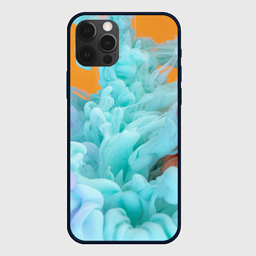 Чехол iPhone 12 Pro Красочный и разноцветный дым / 3D-Черный – фото 1