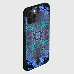 Чехол для iPhone 12 Pro Космические фракталы, цвет: 3D-черный — фото 2