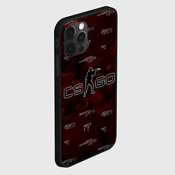 Чехол для iPhone 12 Pro CS GO с оружием, цвет: 3D-черный — фото 2