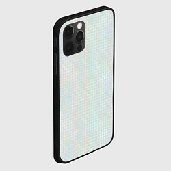 Чехол для iPhone 12 Pro Многоцветный в пастельных тонах сетчатый узор, цвет: 3D-черный — фото 2