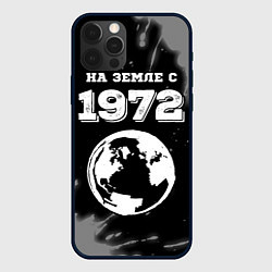 Чехол для iPhone 12 Pro На Земле с 1972: краска на темном, цвет: 3D-черный