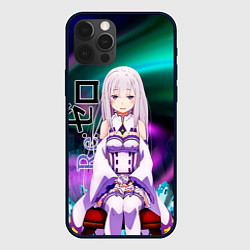 Чехол для iPhone 12 Pro Re: Zero - Emilia, цвет: 3D-черный