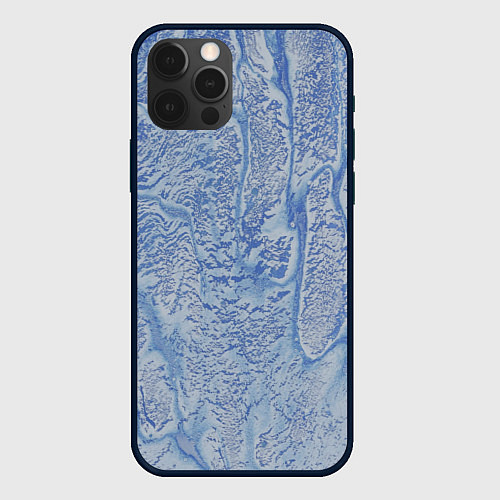 Чехол iPhone 12 Pro Лёд и снег - ледяная броня / 3D-Черный – фото 1