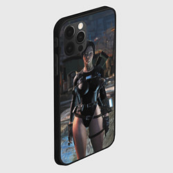 Чехол для iPhone 12 Pro Fallout 4 - бронированный купальник, цвет: 3D-черный — фото 2