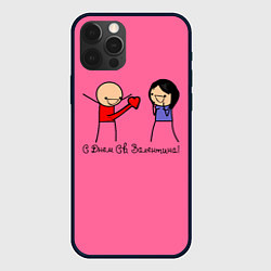 Чехол iPhone 12 Pro С Днем святого Валентина: человечки