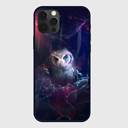 Чехол для iPhone 12 Pro Мистическая сова, цвет: 3D-черный