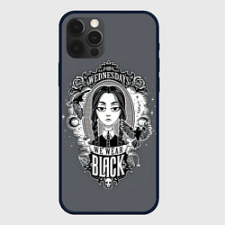 Чехол iPhone 12 Pro Wednesday wear black